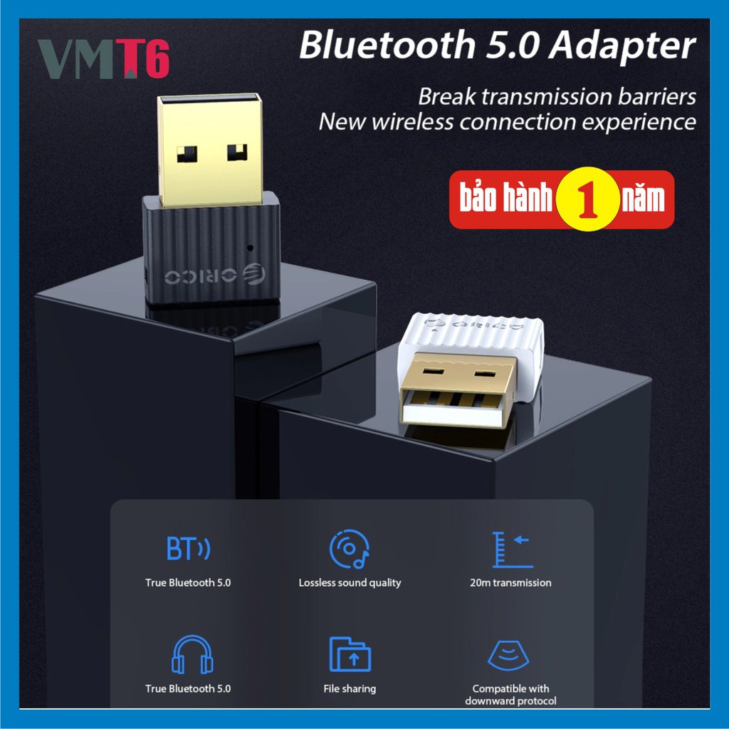 USB Bluetooth 5.0 BTA508 Adaptor bàn phím chuột loa không dây - Bảo hành 1 năm !