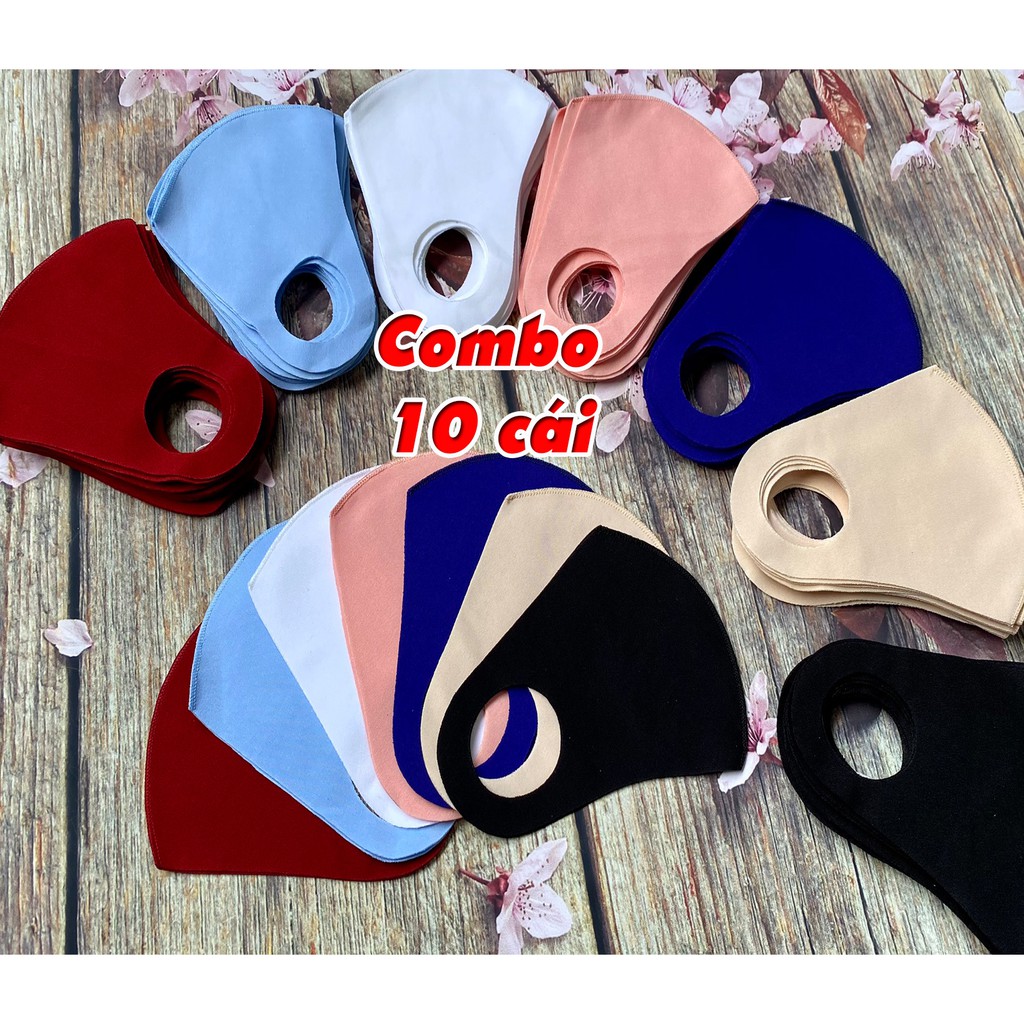 10 cái Khẩu trang 3D vải Su Polo Style bền đẹp, đeo êm tai, dễ thở, nam nữ đều đeo đẹp | BigBuy360 - bigbuy360.vn