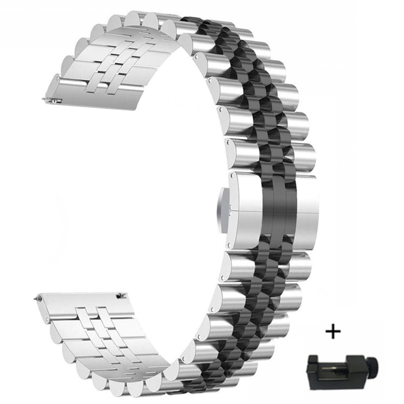 Dây Đeo Đồng Hồ Thông Minh Bằng Thép Không Gỉ Thay Thế Cho Huawei Watch Gt 2 / Gear S2 / S3