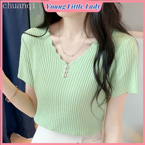 Áo thun tay ngắn dáng rộng Plus Size chất liệu lụa lạnh thời trang mùa hè dành cho nữ