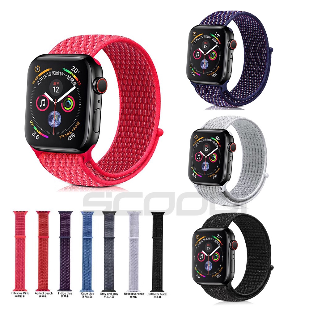 Dây đeo nylon thay thế cho đồng hồ thông minh for Apple phiên bản 6/5/4/3/2/1 SE 38MM 40MM 42MM 44MM