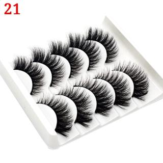 Set 5 Cặp Lông Mi Giả 3D Mềm Mại