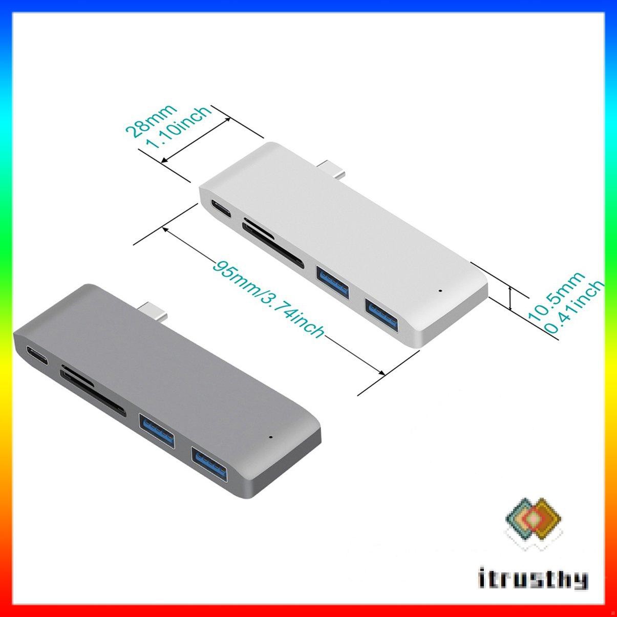 Bộ Chia Cổng Usb-C Sang Hdmi + Đầu Đọc Thẻ Nhớ Type C 1 Cái