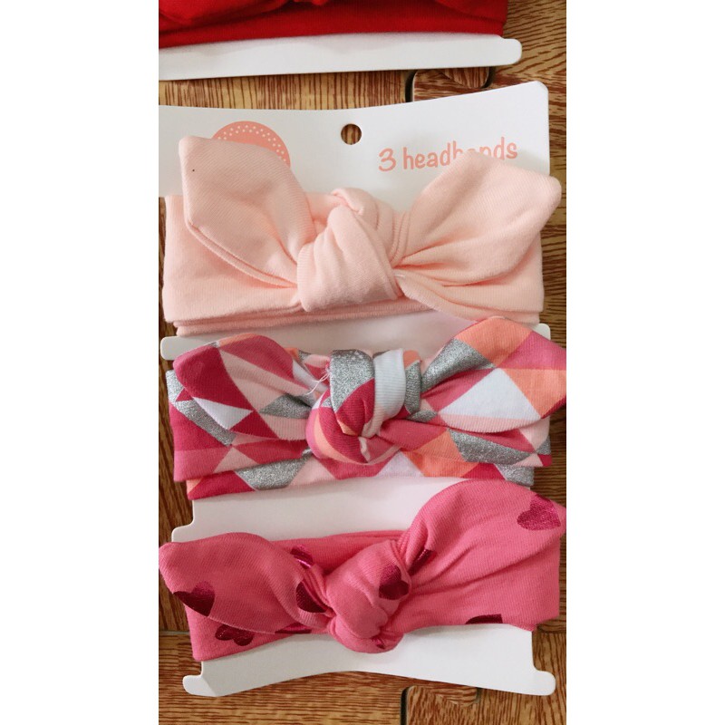 Băng đô cotton buộc nơ, điều chỉnh được độ rộng hẹp vừa đầu bé từ 1tháng -2tuổi. By SUMO Underwear.