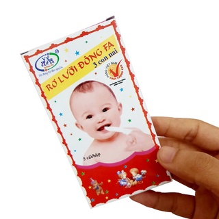 Gạc rơ lưỡi Đông Fa vệ sinh răng miệng / Rơ lưỡi Đông Fa cho bé hộp 50 miếng (RLDF50)