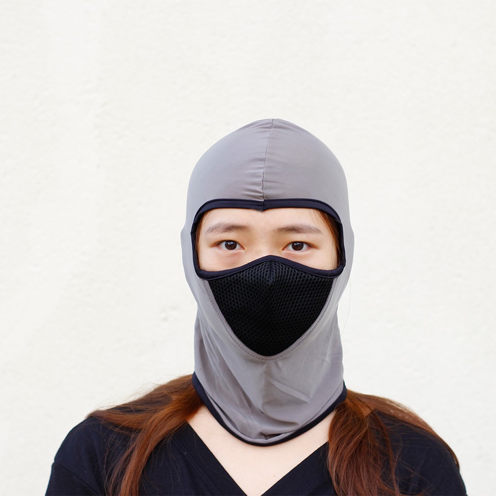 Khăn trùm đầu Swat Ari xám,Khăn 3in1,Khăn ninja thun lạnh