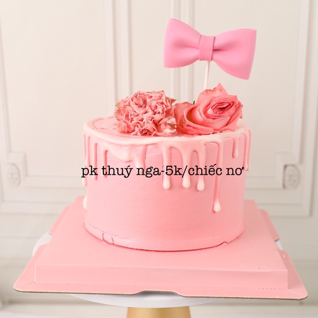 10 chiếc nơ xốp trang trí bánh