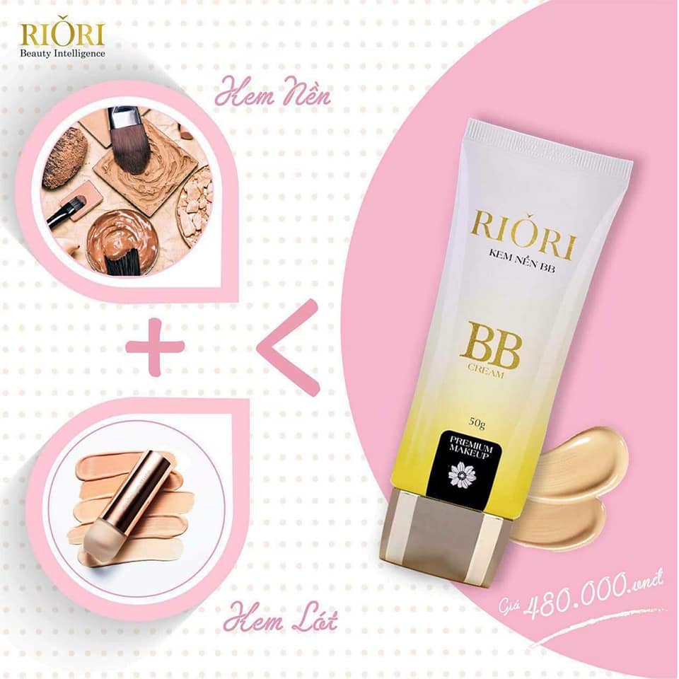 Kem che khuyết điểm kiêm chống nắng Riori - Kem Nền RIORI BB Cream 50g