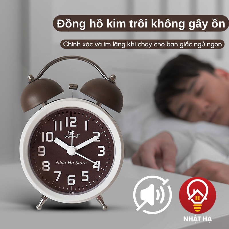 Đồng Hồ Báo Thức Để Bàn có chuông to nhiều màu cute cho bé lựa chọn