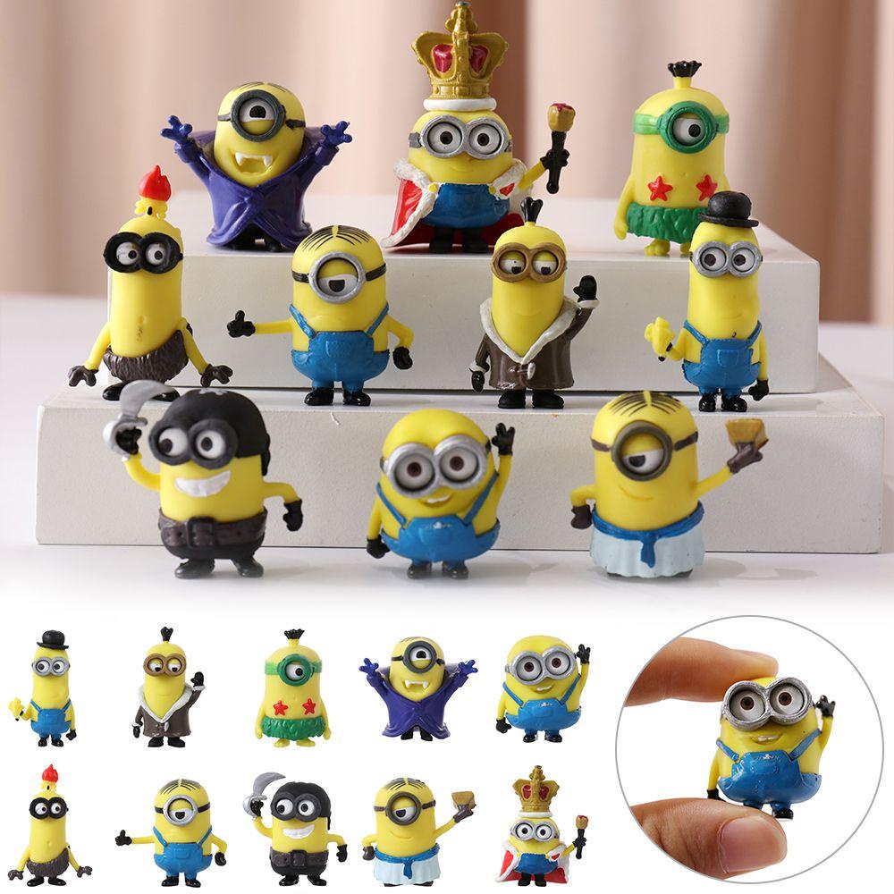 Set 10 Mô Hình Minions 3D Hoạt Hình Trang Trí Nhà Cửa