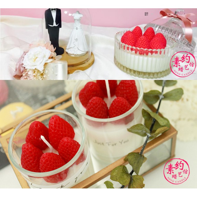 Khuôn Silicone trái cây Trái Dâu Tây