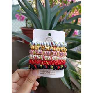 dây cột tóc nữ loại bé họa tiết chấm bi