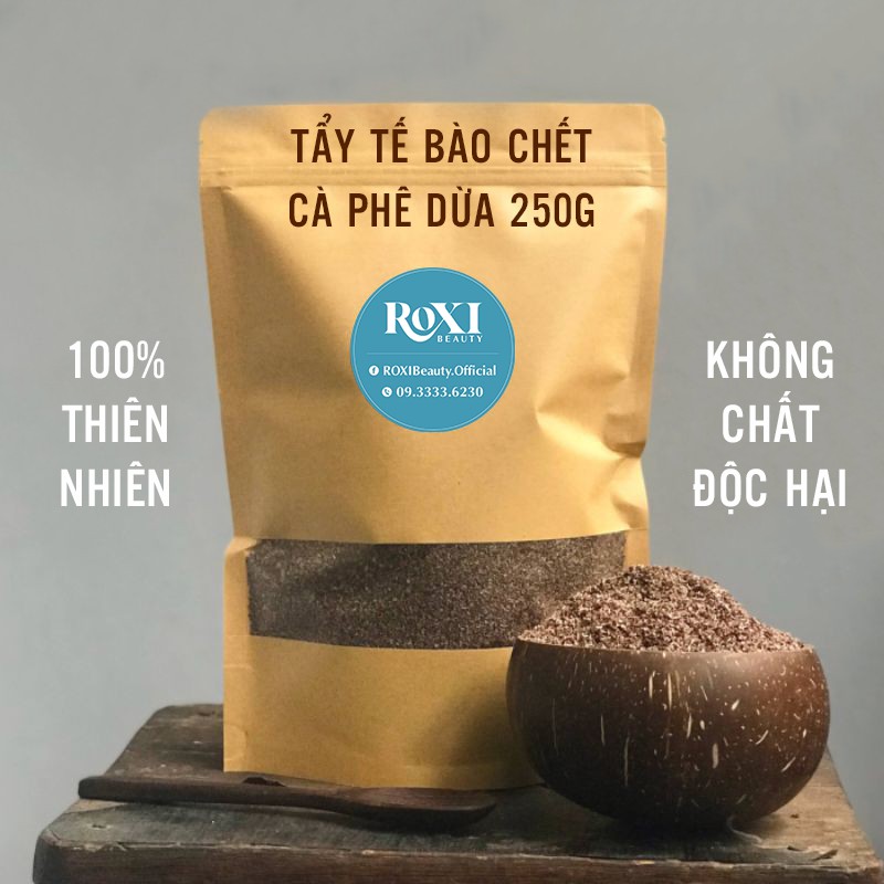 Tẩy da chết body cà phê dừa gói 250Gr - 100% organic dành cho mọi loại da | BigBuy360 - bigbuy360.vn