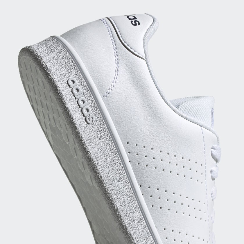 Giày Thể Thao Nam Nữ Adidas Advantage Base Trắng Xanh Navy - EE7691 - Hàng Chính Hãng