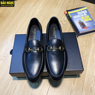 [VIDEO SP] GIÀY LƯỜI NAM DA BÒ BĂNG XÍCH THỜI TRANG, BẢO HÀNH DA 12 THÁNG, MÃ K2211