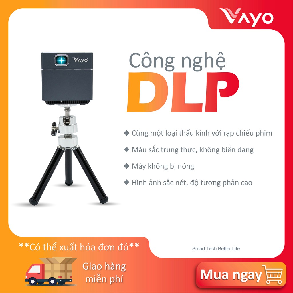 Máy chiếu thông minh mini Vayo - Smart Mini Projector