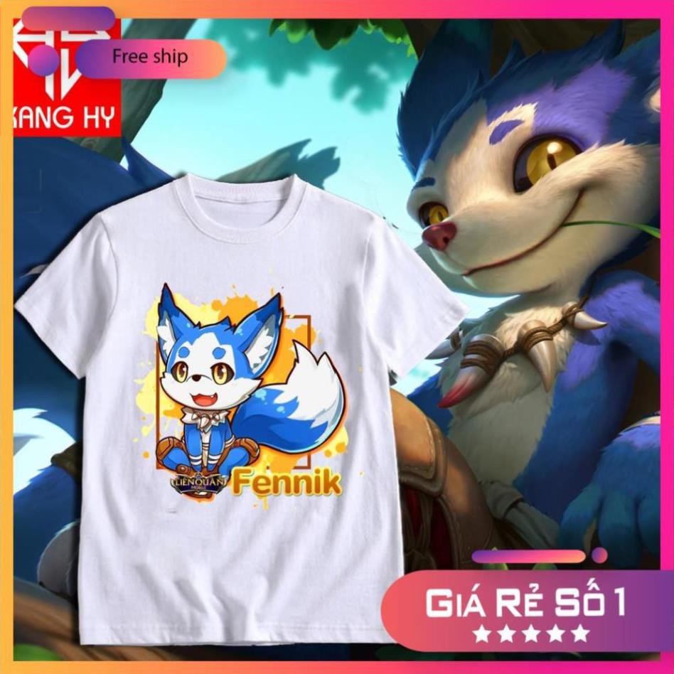 SALE- Áo thun liên quân tướng Fennik chibi in tại shop F080 - ADT Store / uy tín chất lượng