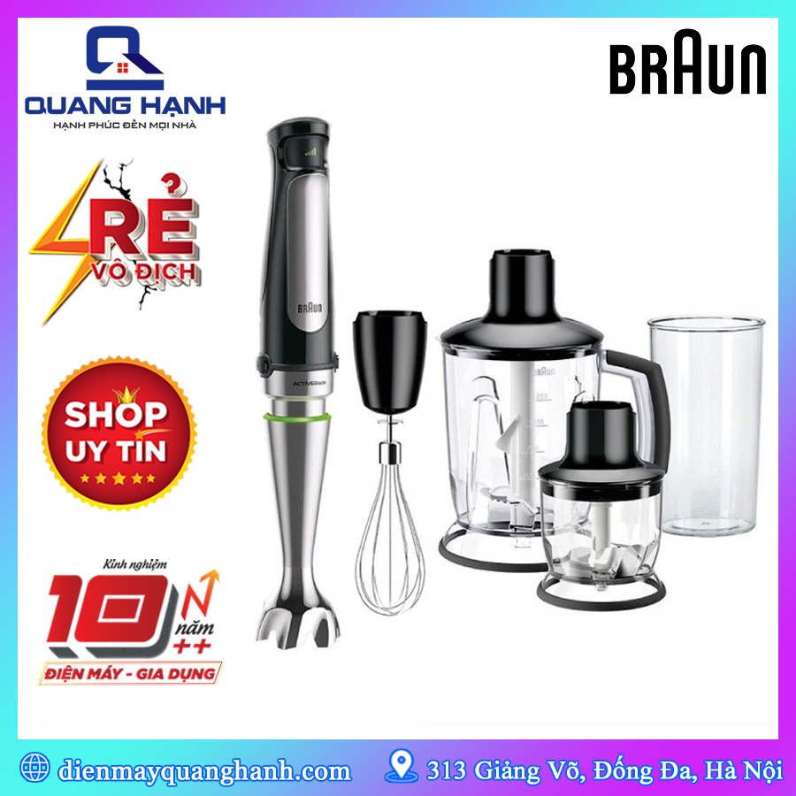 [Mã 254ELSALE giảm 7% đơn 300K] [Hàng chính hãng] Máy xay cầm tay Braun MQ7045 MQ7045X