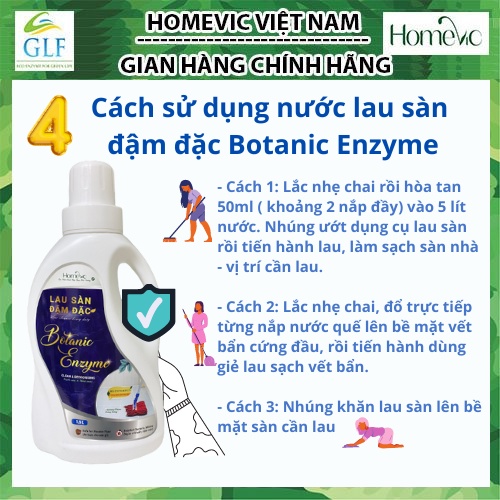 Lau sàn đậm đặc Botanic enzyme 1.5L