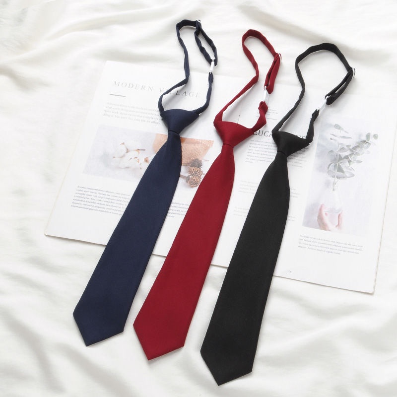 Cà Vạt Đồng Phục Học Sinh Màu Đen Phong Cách Nhật Bản