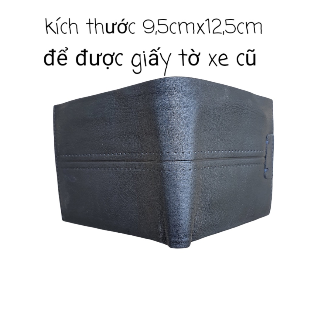 Ví Nam Da Bò Thật 100% Hàng VNXK, BẢO HÀNH 1 NĂM, BÓP NAM Siêu bền