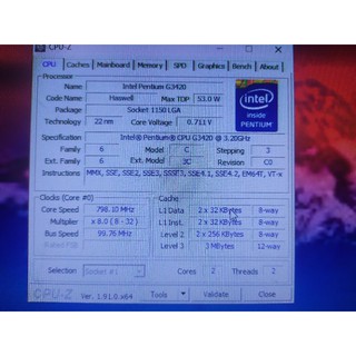 CPU g3420 cho các loại main có socket 1150