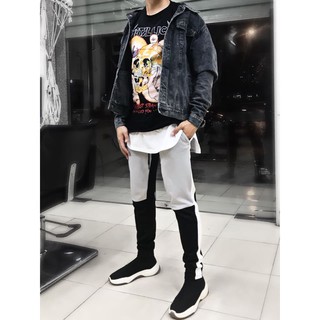 Quần nỉ kẻ sọc 2 màu - Split Trackpant