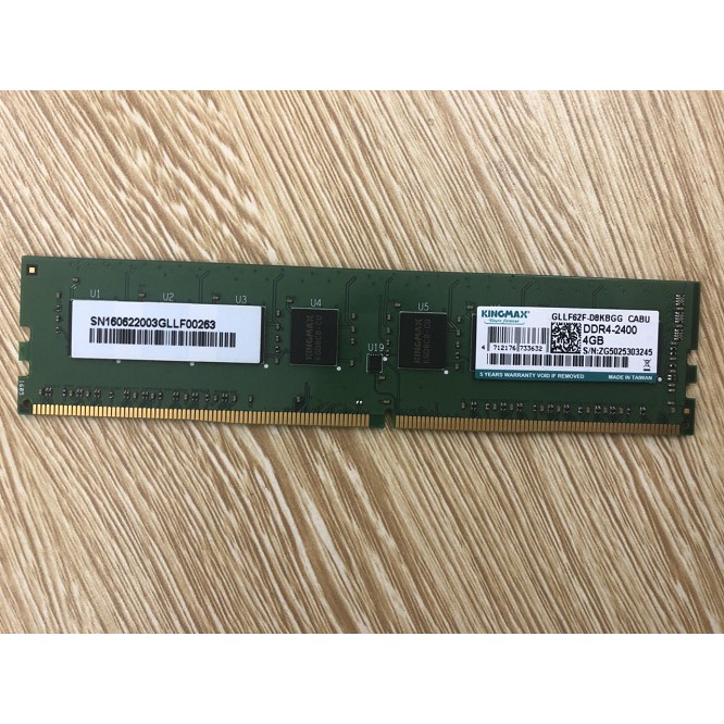 Ram KINGMAX DDR4 4GB bus 2400MHz hàng hãng tháo máy