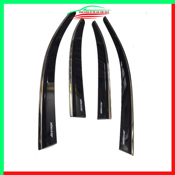 Vè che mưa ô tô Attrage 2016-2021 chỉ inox
