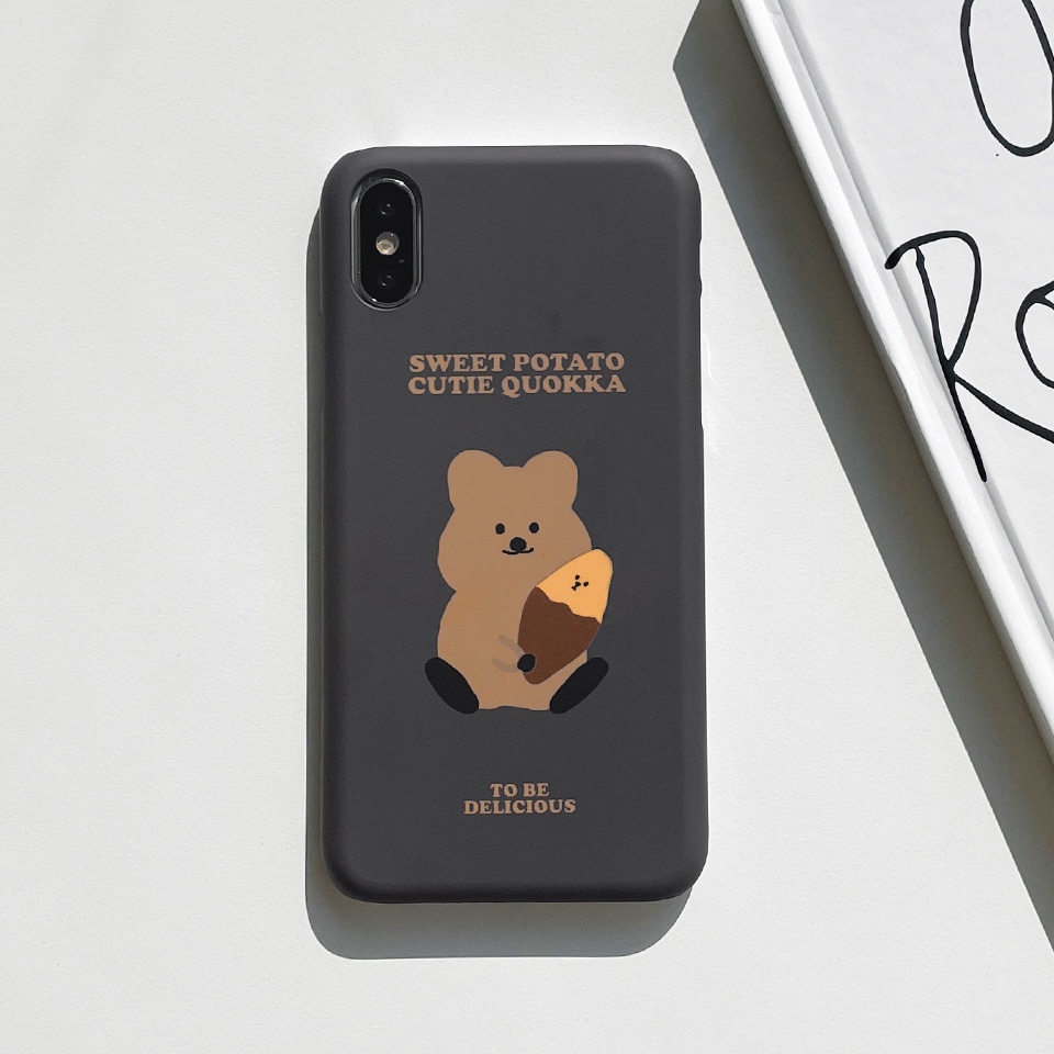 Korea MoMoCase  Cute Quakka Case Compatible for iPhone All models  Samsung