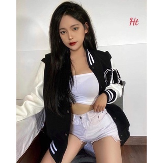 Áo bomber phối tay B21 H2A