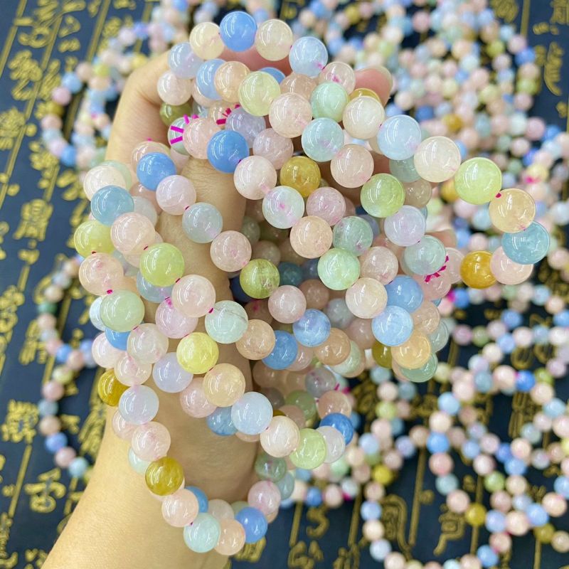 Vòng Tay Beryl Đẹp Size 8mm - 9mm