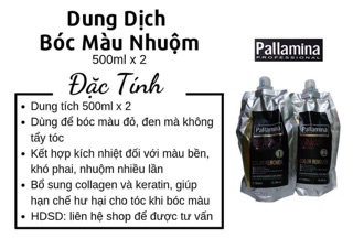 Bóc màu Pallamina - Bóc đỏ / đen