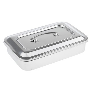 [Flameer] Hộp đựng dụng cụ thép có nắp đậy Dụng cụ thú y y y tế #B