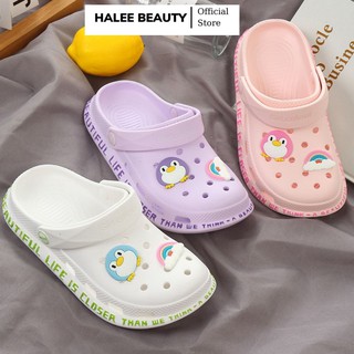 Dép Cross Girl Color cực đáng yêu kèm sticker sục