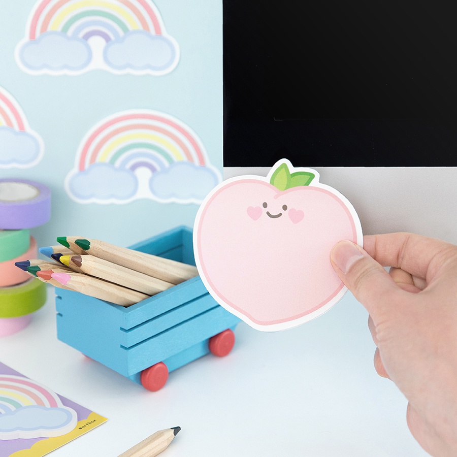 Tập Giấy Dán Nhớ ARTBOX Hàn Quốc Họa Tiết Cầu Vồng Xịnh Xắn