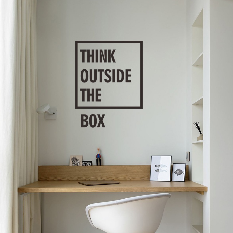 Miếng dán tường trang trí in chữ tiếng anh ý nghĩa độc đáo