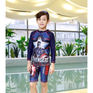 Đồ bơi bé trai thuyền trưởng mĩ cá tính đồ bơi trẻ em