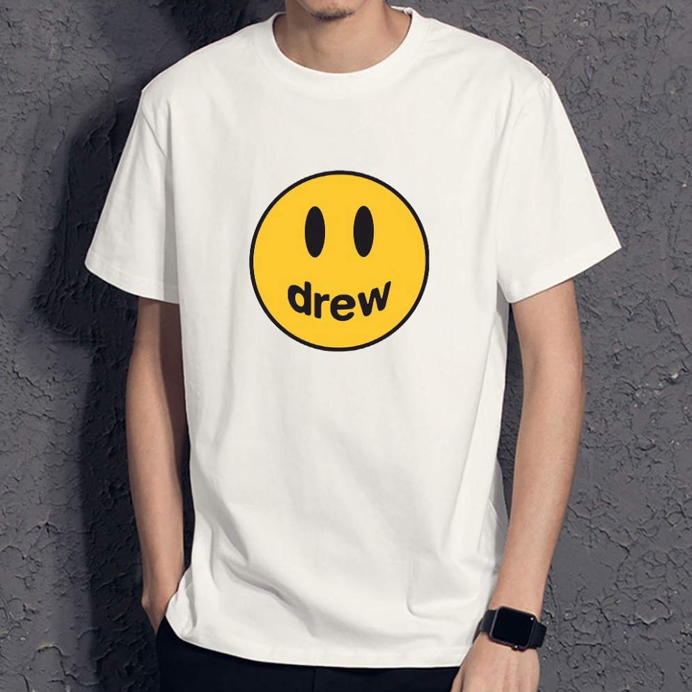 Áo thun Unisex in hình DREW mặt cười | BigBuy360 - bigbuy360.vn