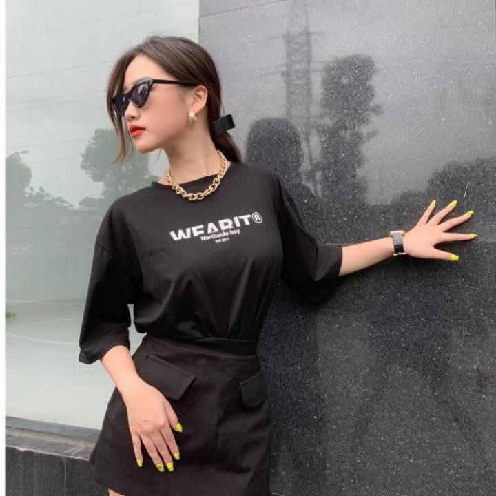 Áo thun tay lỡ WEA, Áo phông Unisex Form Rộng mùa Hè | BigBuy360 - bigbuy360.vn