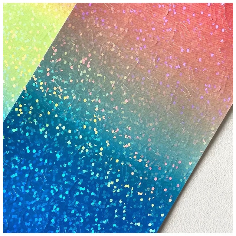 Set 2 Tấm Sticker Hình dán Hoa/butterfly lấp Lánh 2 lớp cắt trang trí Toploader