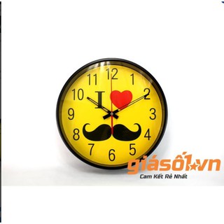 Đồng hồ treo tường tròn hình chữ I Love 8326-2