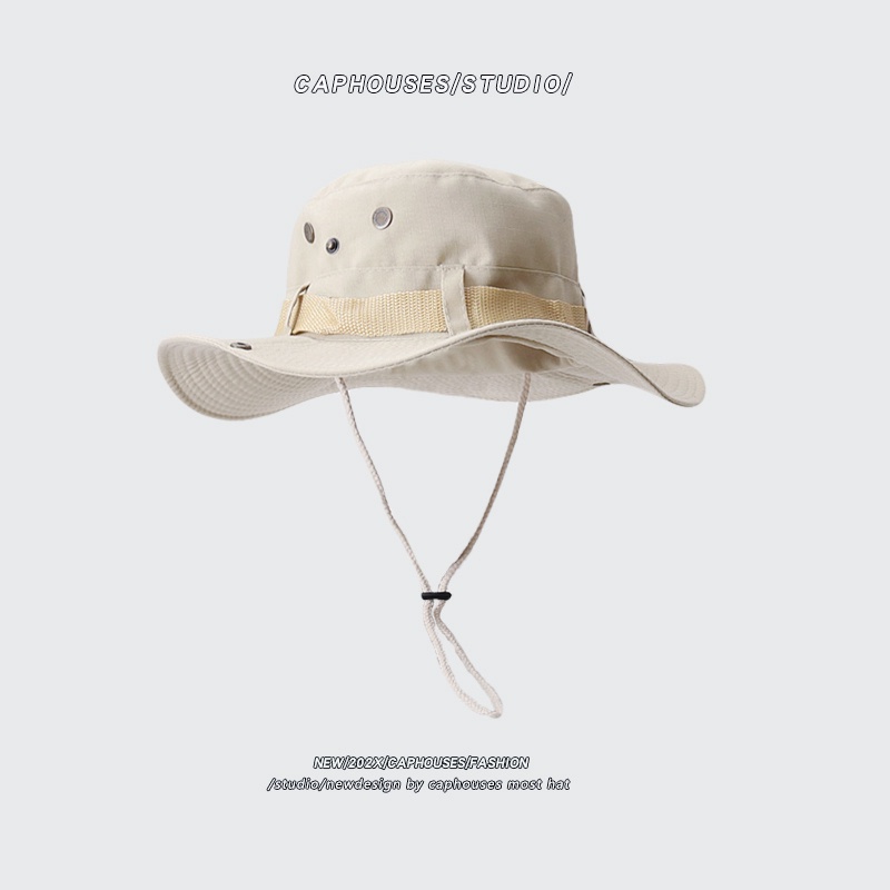 Mũ tai bèo chống nắng ngoài trời thoáng khí phong cách đường phố Nhật Bản cho nam nữ khi đi cắm trại / leo núi / câu cá