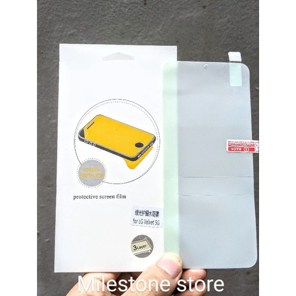 Miếng dán dẻo TPU cho màn hình LG Velvet 4G 5G, vuốt mượt không rít tay, cảm ứng vân tay nhạy