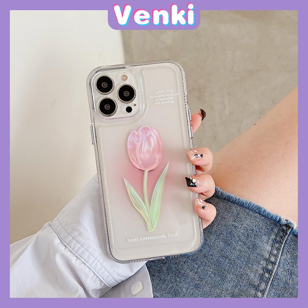 Ốp điện thoại silicon mềm mẫu hoa tulip chống sốc bảo vệ camera thích hợp cho iPhone 11 13 Pro Max 12 Pro Max 7Plus XR