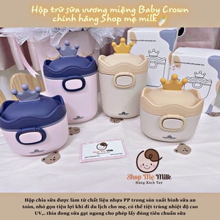 Hộp trữ sữa bột, đồ khô hình vương miệng cao cấp Baby Crown nhựa PP chính hãng [Tem phụ nhập khẩu]