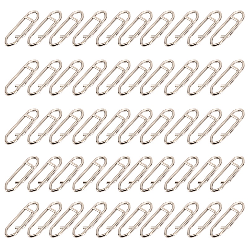 Set 50 Kẹp Nối Nhanh Bằng Thép Không Gỉ Dùng Trong Câu Cá