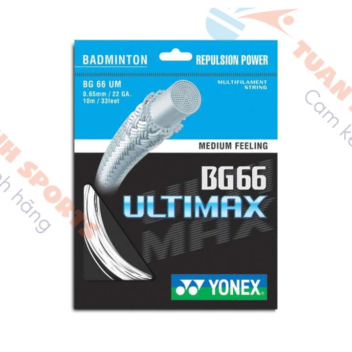 Dây Đan Vợt Cầu Lông Yonex Bg 66 Ultimax (Trắng)