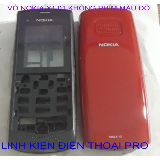 VỎ NOKIA X1 01 KHÔNG PHÍM MÀU ĐỎ