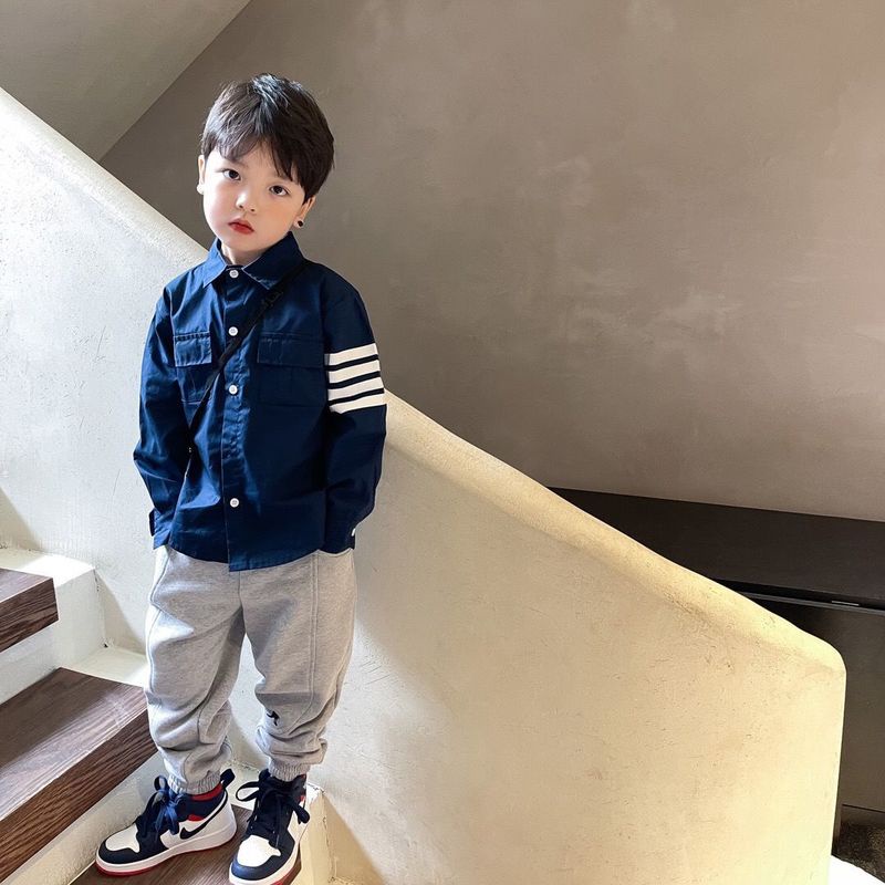 Áo Sơ Mi Tay Dài Thời Trang Dành Cho Bé Trai